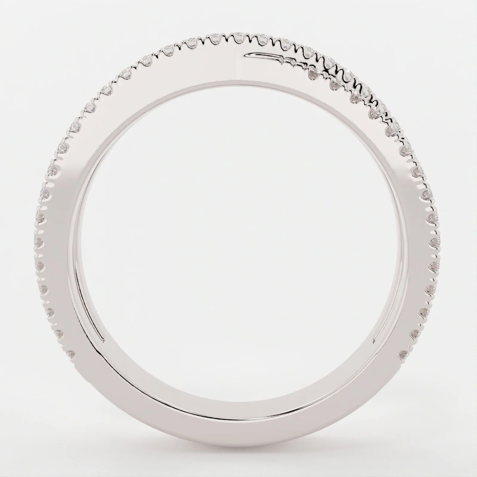 (.6 CT T.W.) Round Cut - Double Band Crossover - Reflections Jewelers