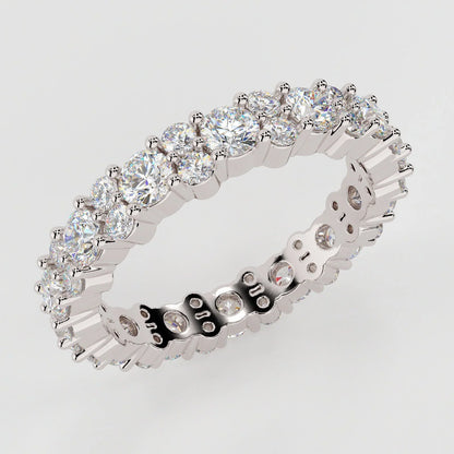  Cluster Pavé Band