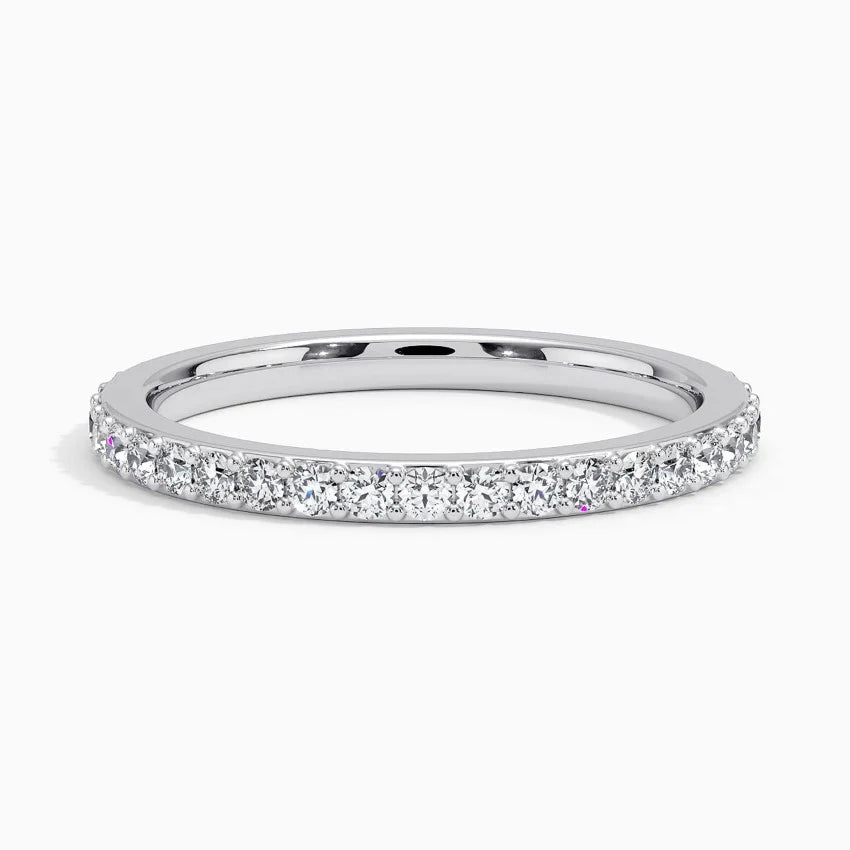 (.7 CT T.W.) Round Cut Shared Prong Eternity Diamond Ring - Reflections Jewelers