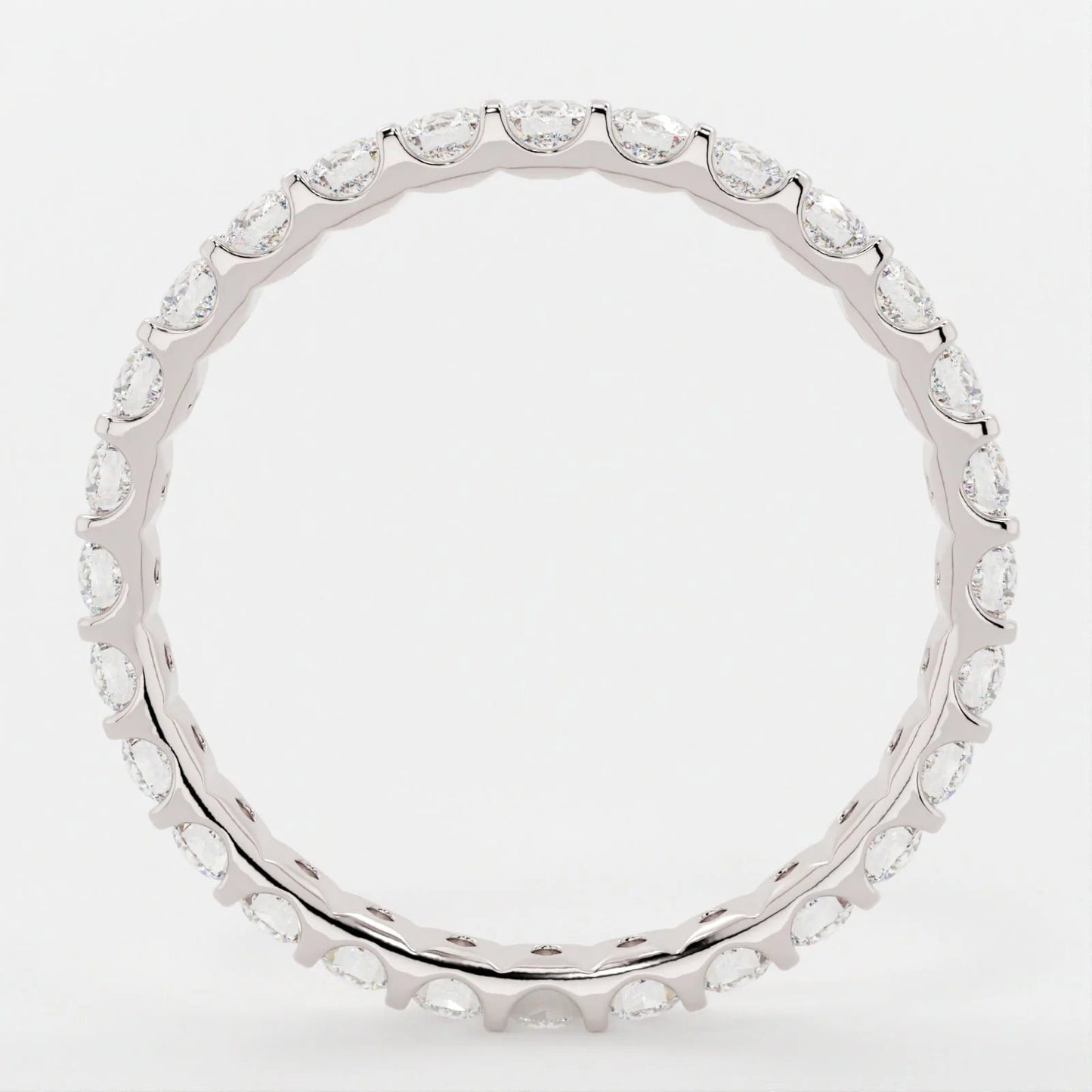 (.8 CT TW) Round Cut - Scallop Edge Pavé Band - Reflections Jewelers