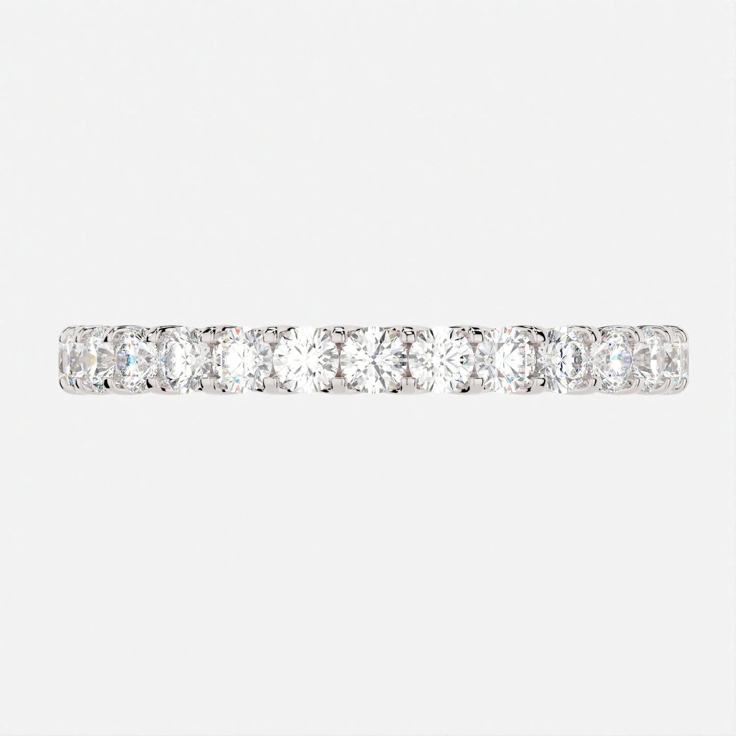 (.8 CT TW) Round Cut - Scallop Edge Pavé Band - Reflections Jewelers