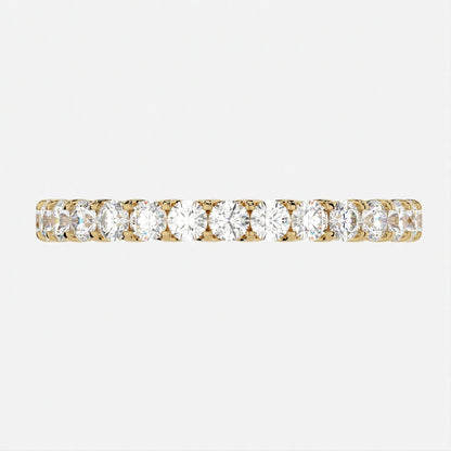 (.8 CT TW) Round Cut - Scallop Edge Pavé Band - Reflections Jewelers