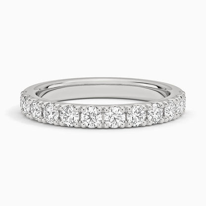 (.8 ct. tw.) Separated Prong Half Infinity Pavé Band Ring - Reflections Jewelers