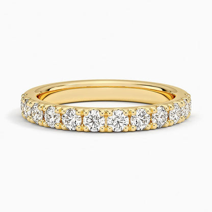 (.8 ct. tw.) Separated Prong Half Infinity Pavé Band Ring - Reflections Jewelers