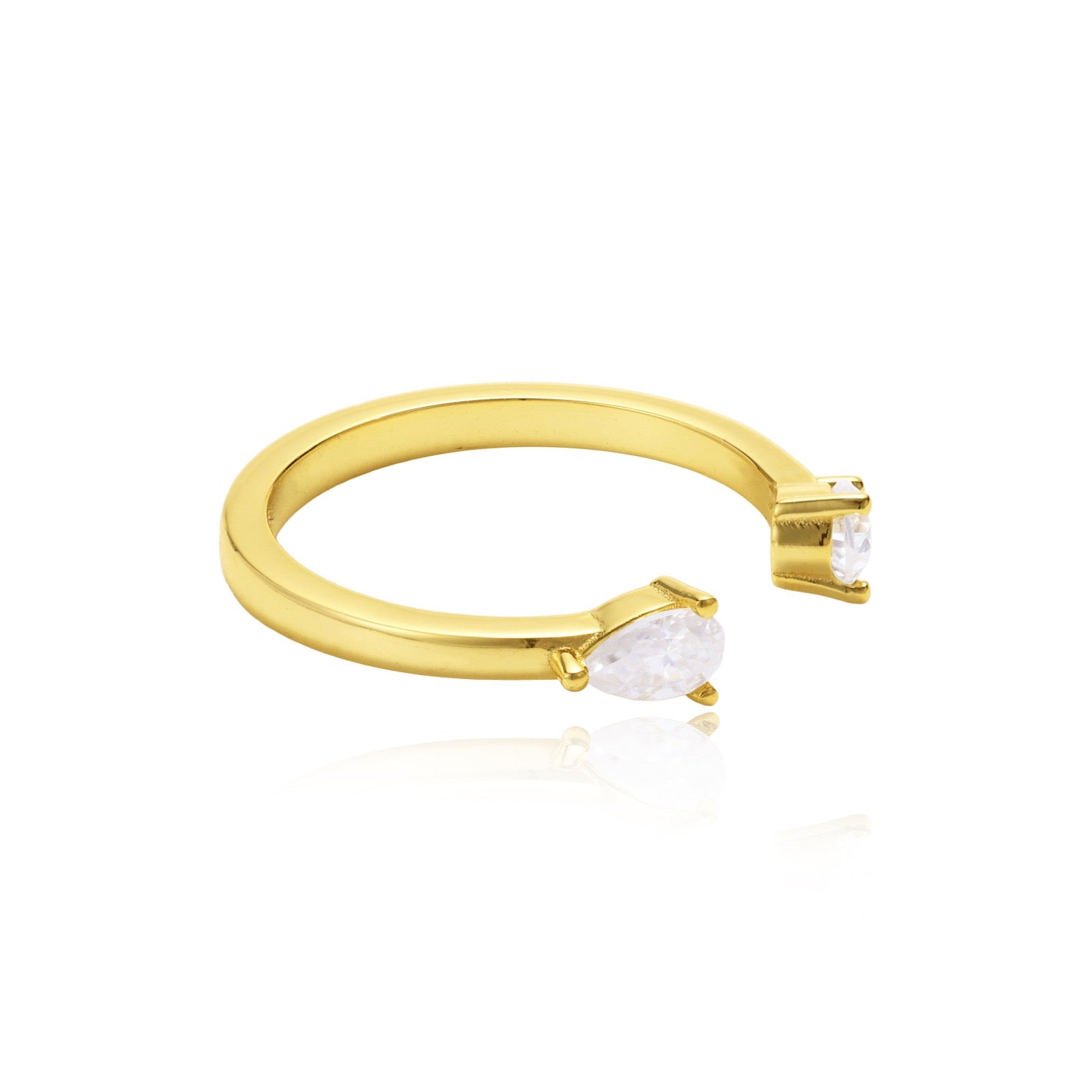 Unique Open Pear Band – view 2