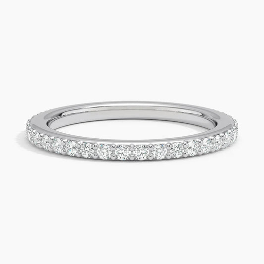 (.8CT T.W.) Round Cut Partial Infinity band - Reflections Jewelers