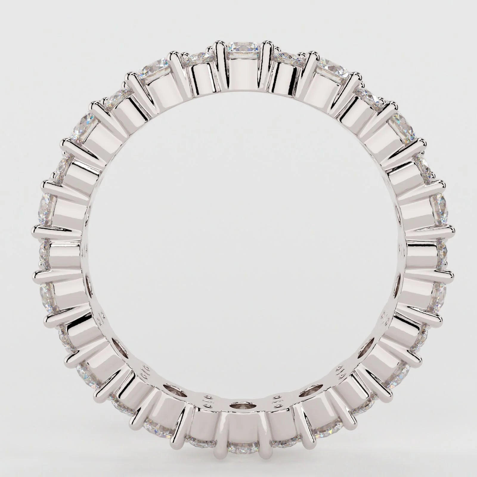  Cluster Pavé Band