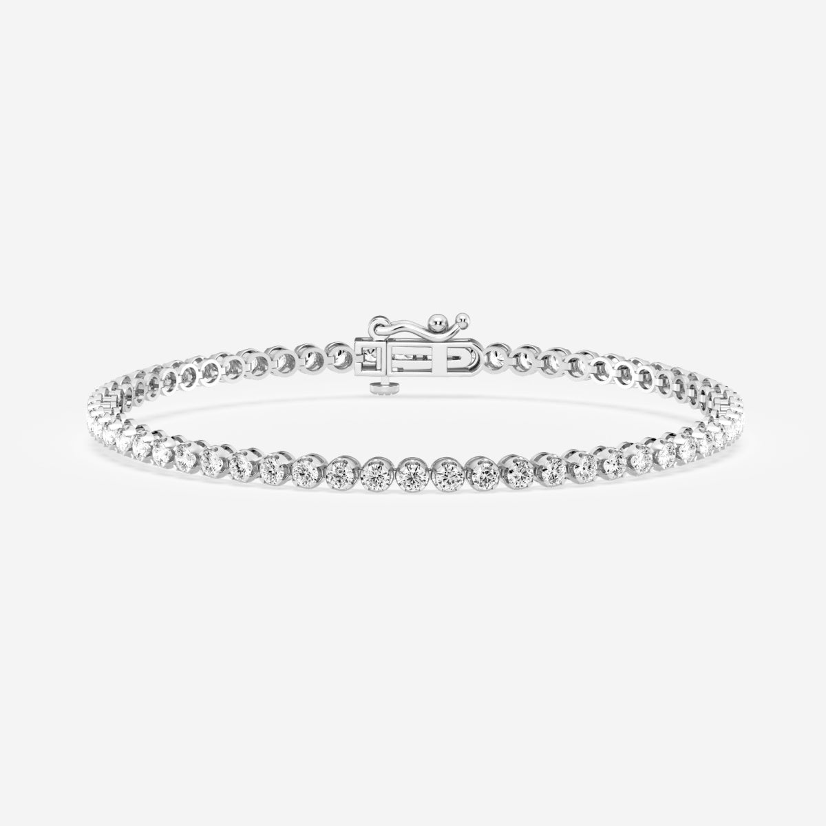 Round Moissanite Petite Tennis Bracelet