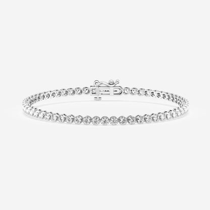 Round Moissanite Petite Tennis Bracelet