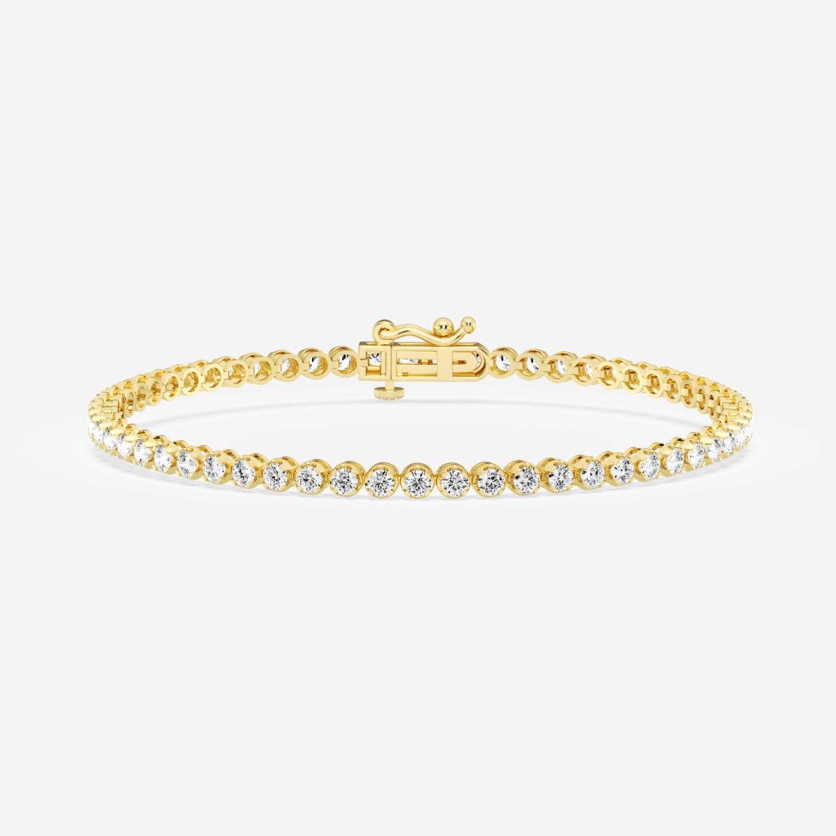 Round Moissanite Petite Tennis Bracelet