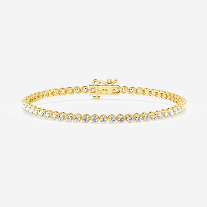 Round Moissanite Petite Tennis Bracelet