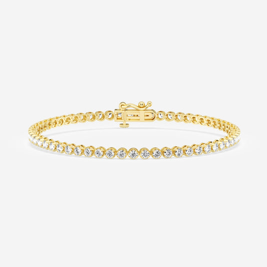 Round Moissanite Petite Tennis Bracelet