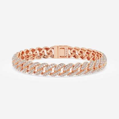 Medium Pave Cuban Link Bracelet