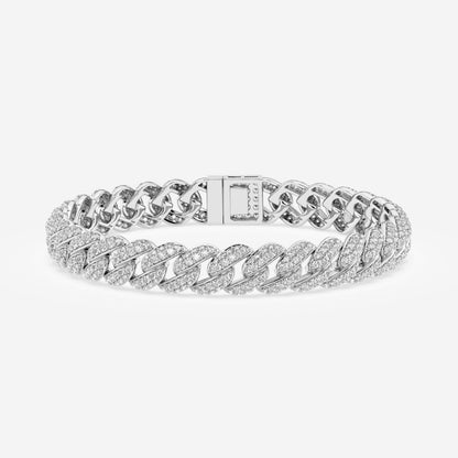 Medium Pave Cuban Link Bracelet