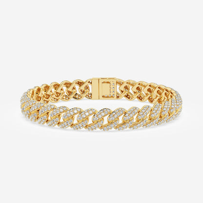Medium Pave Cuban Link Bracelet