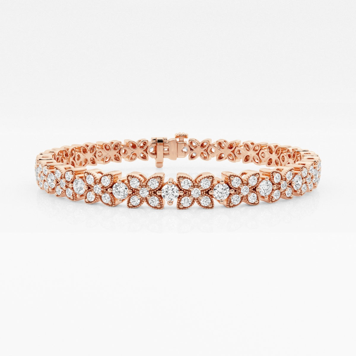 Round Moissanite X+O Fashion Bracelet – view 5