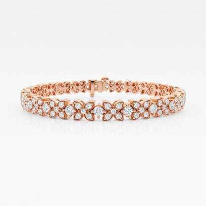 Round Moissanite X+O Fashion Bracelet