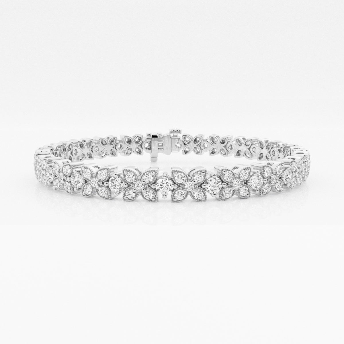Round Moissanite X+O Fashion Bracelet – view 2