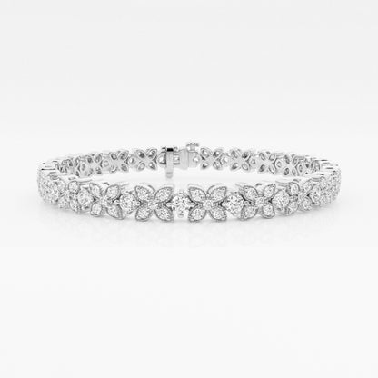 Round Moissanite X+O Fashion Bracelet