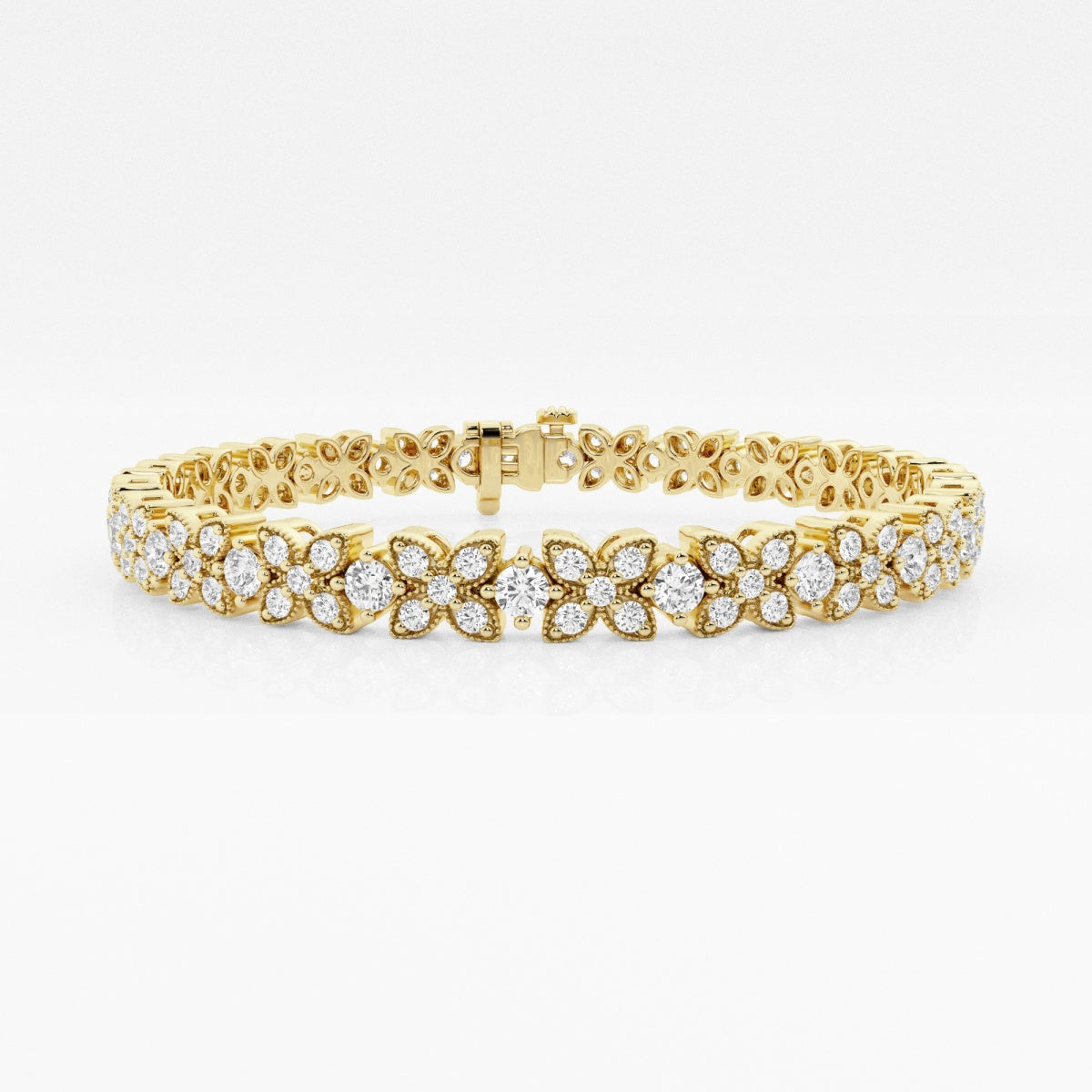 Round Moissanite X+O Fashion Bracelet – view 3
