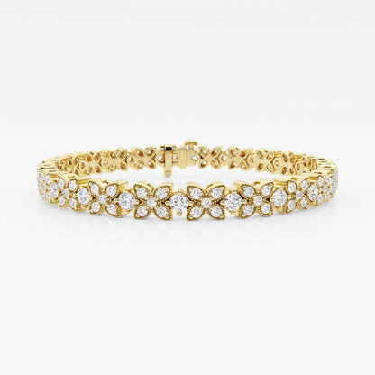 Round Moissanite X+O Fashion Bracelet