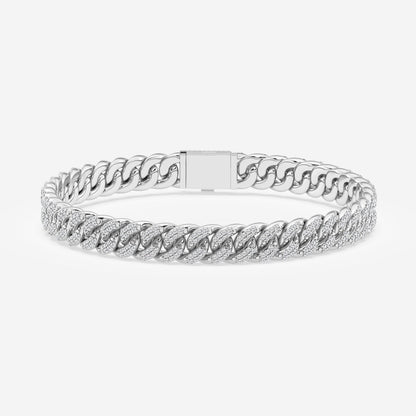 Low-Profile Iced Cuban Bracelet
