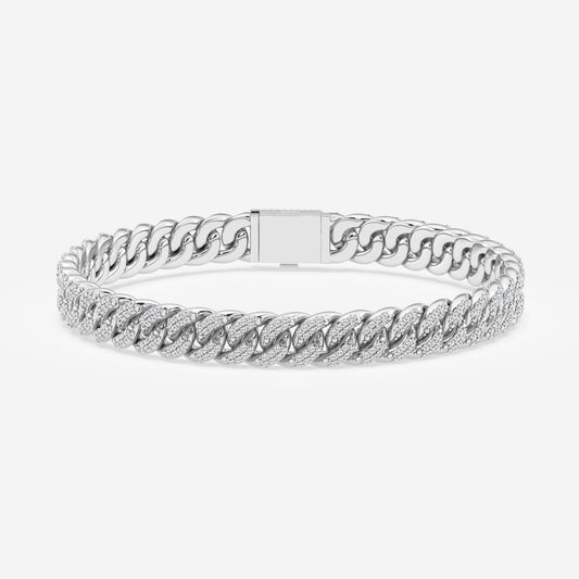 Low-Profile Iced Cuban Bracelet