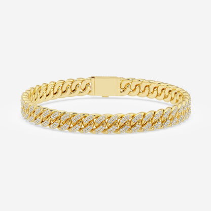 Low-Profile Iced Cuban Bracelet