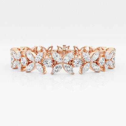 Marquise Moissanite Flower Fashion Bracelet