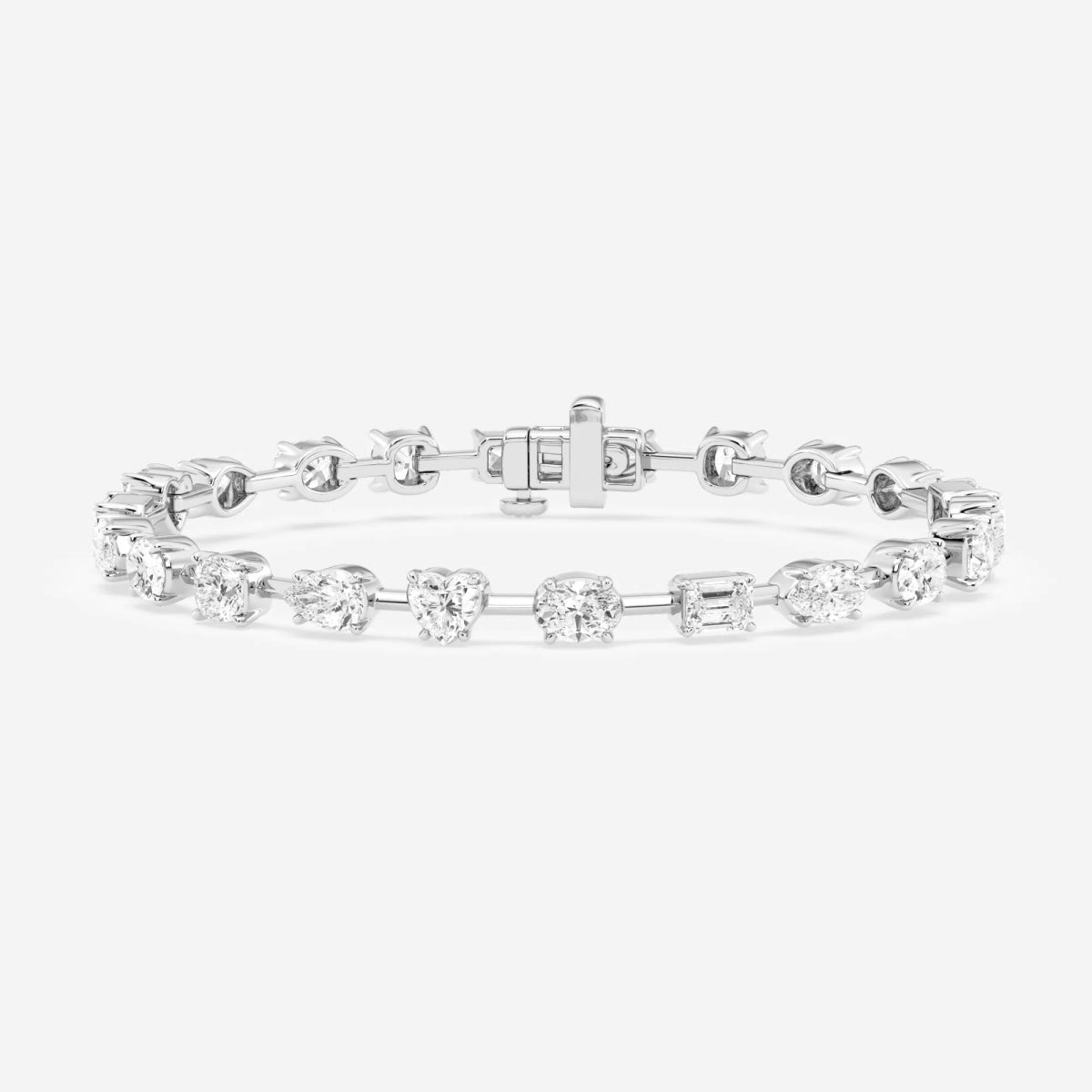Mixed Diamond Mixed Shapes Fashion Bracelet