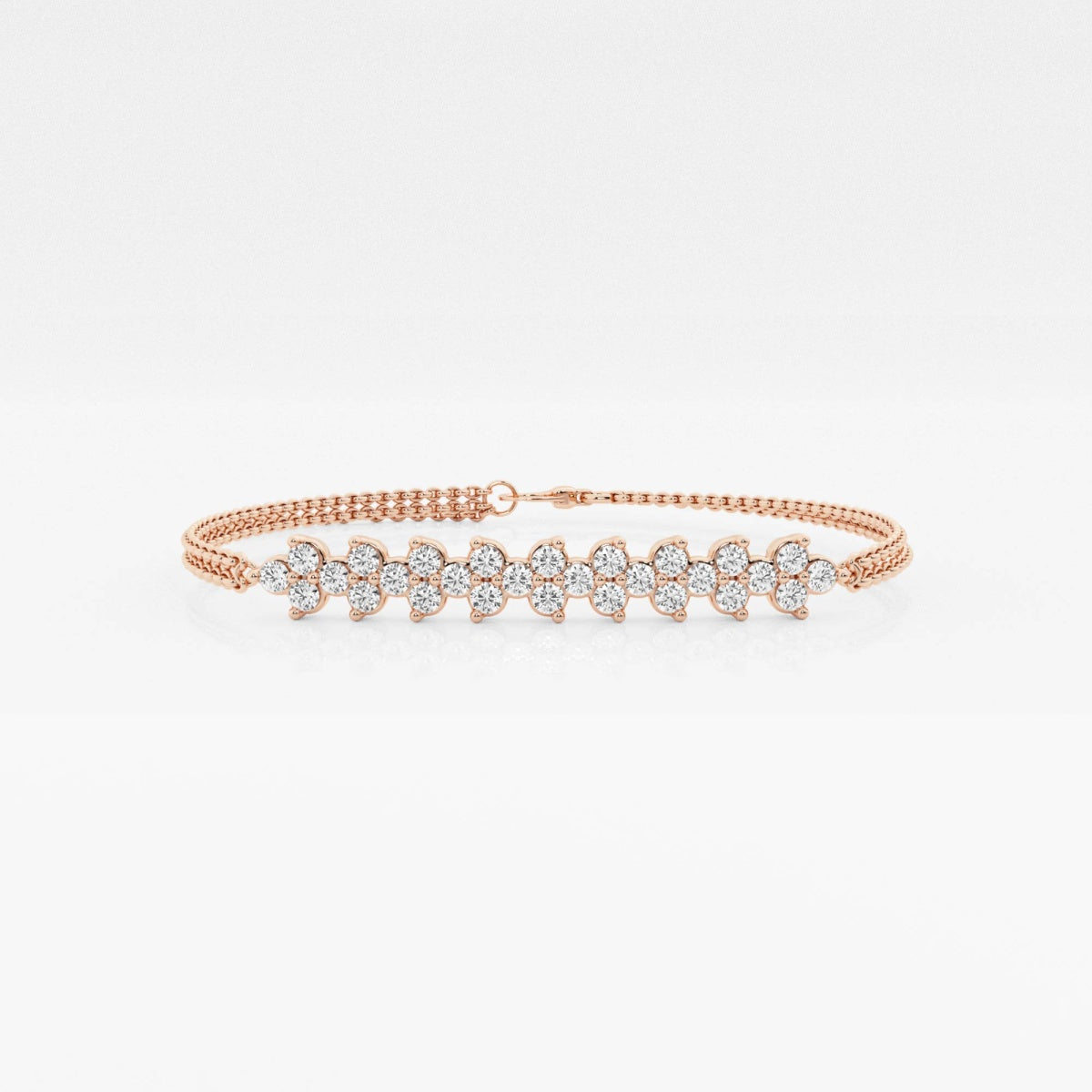 Round Moissanite Chain Bracelet – view 5