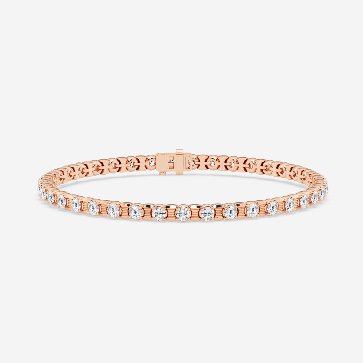 Round Moissanite Tennis Bracelet – view 4