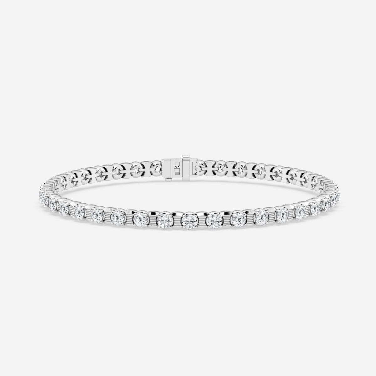 Round Moissanite Tennis Bracelet – view 2