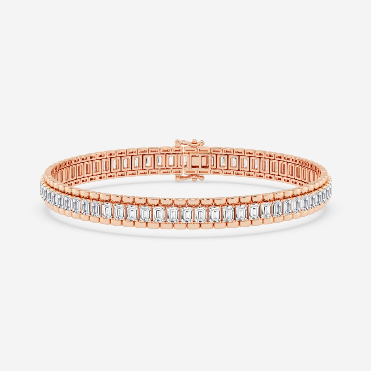 Emerald Moissanite Tennis Bracelet – view 5