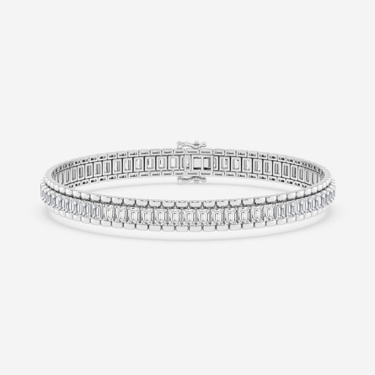 Emerald Moissanite Tennis Bracelet