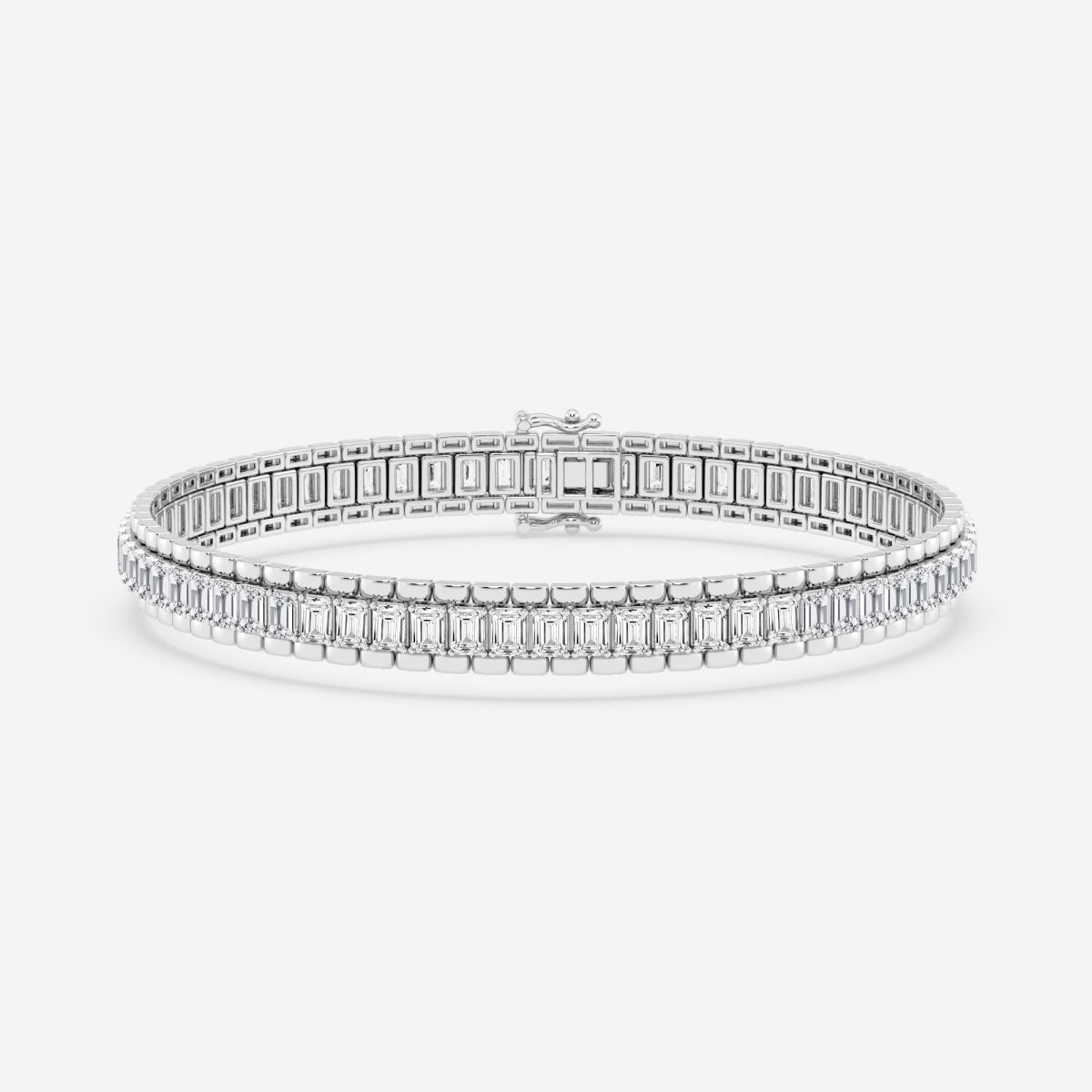 Emerald Moissanite Tennis Bracelet – view 2
