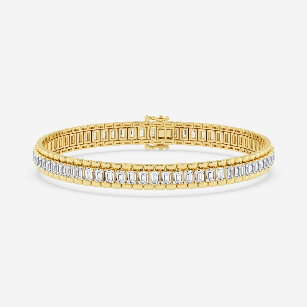 Emerald Moissanite Tennis Bracelet – view 4