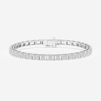 Radiant Moissanite East-West Tennis Bracelet