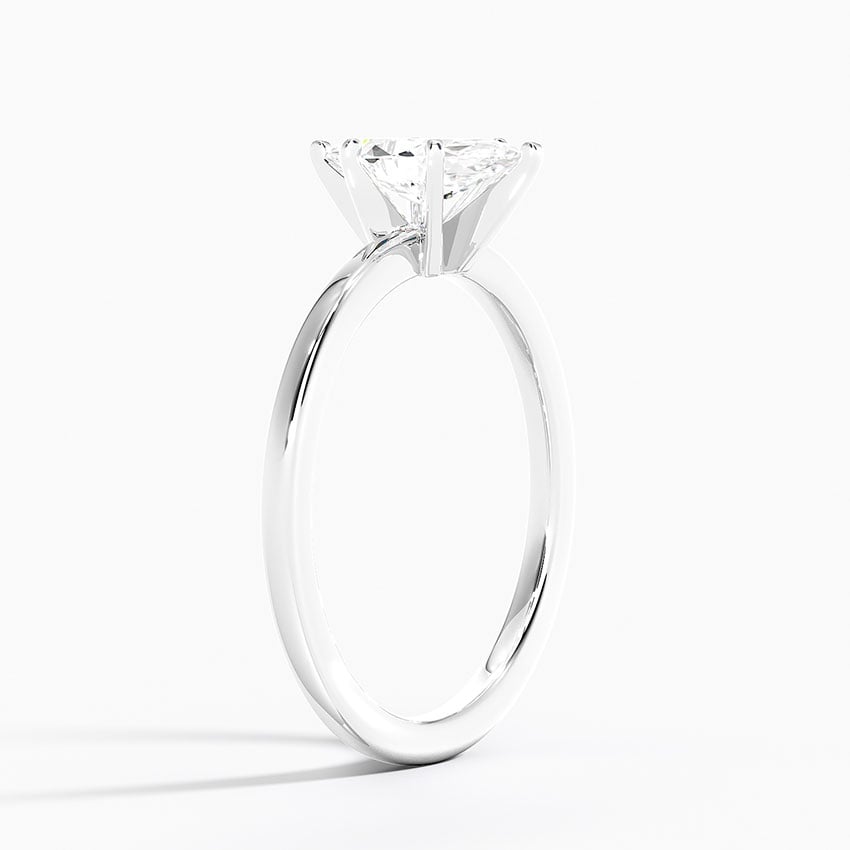 3 Carat Marquise Cut Lab Diamond Engagement Ring with a Solitaire Band – view 4