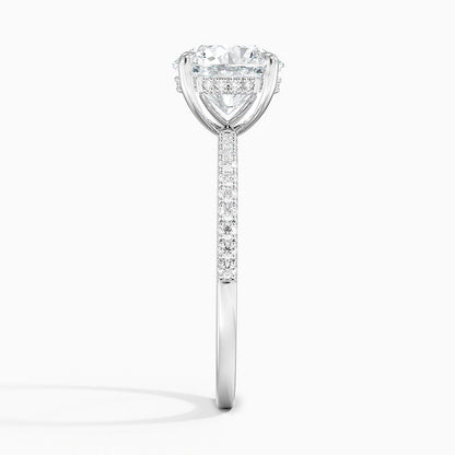 3 Carat Round Cut Half Infinity Band