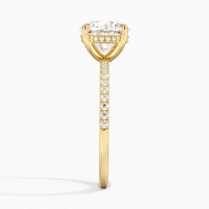 3 Carat Round Cut Half Infinity Band