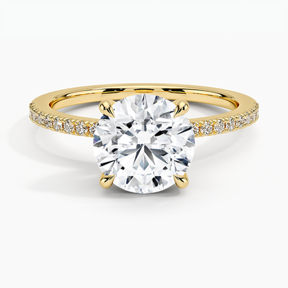3 Carat Round Cut Half Infinity Band