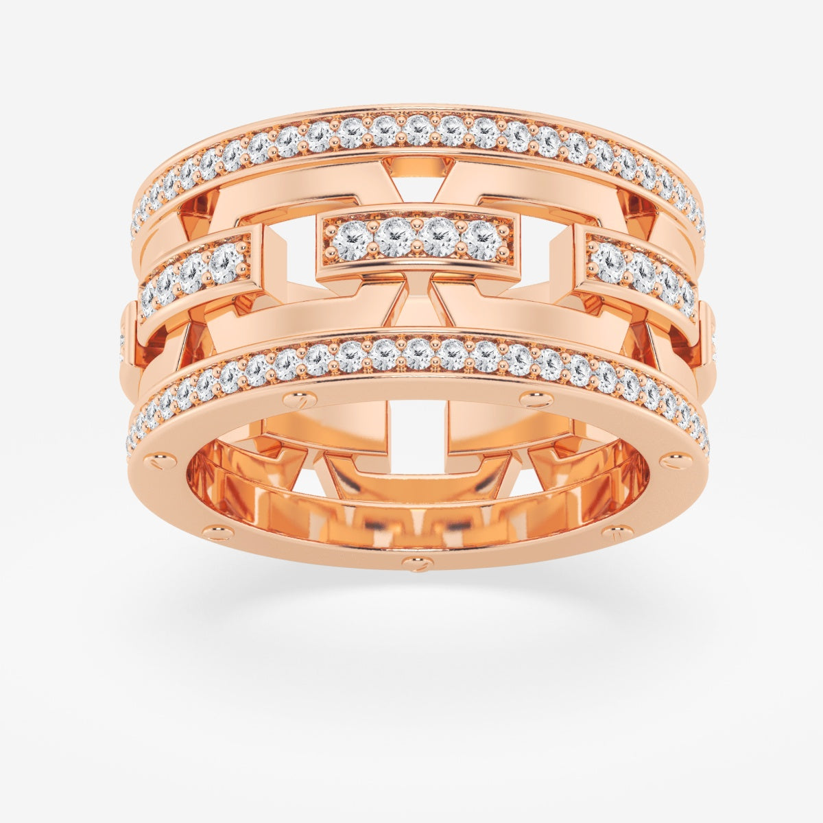 Round Modern Mariner Eternity Band - 12.1mm Width – view 5