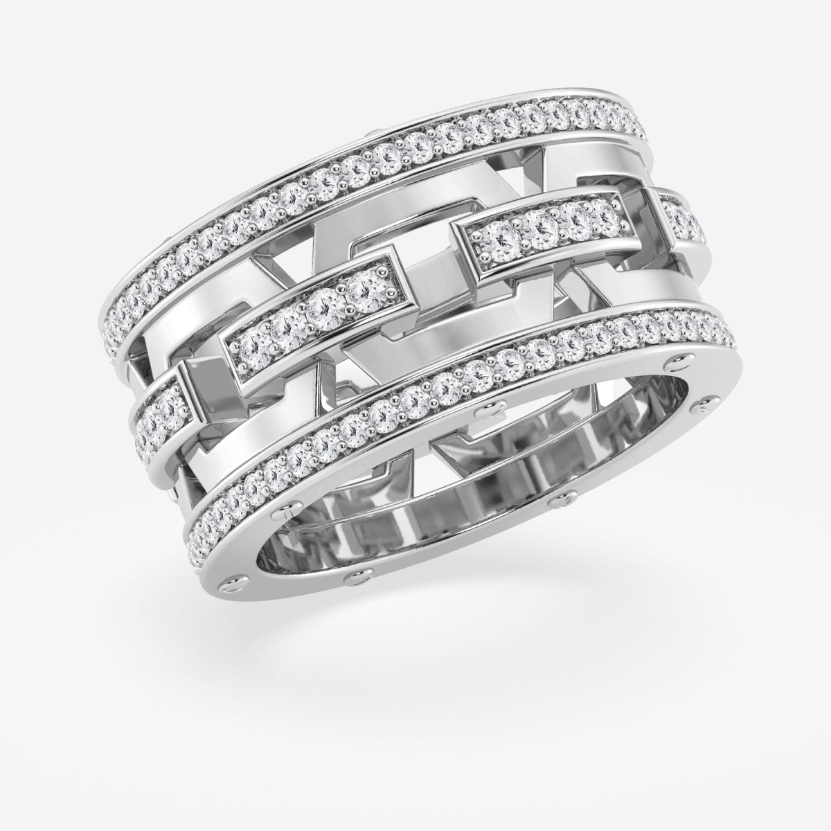 Round Modern Mariner Eternity Band - 12.1mm Width – view 3