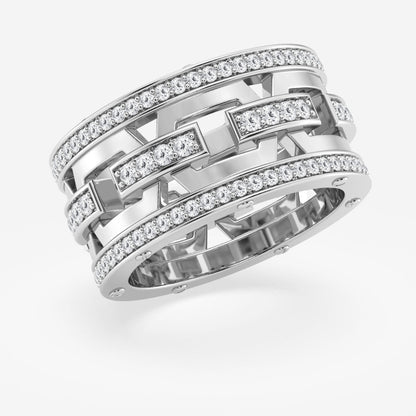 Round  Modern Mariner Eternity Band - 12.1mm Width