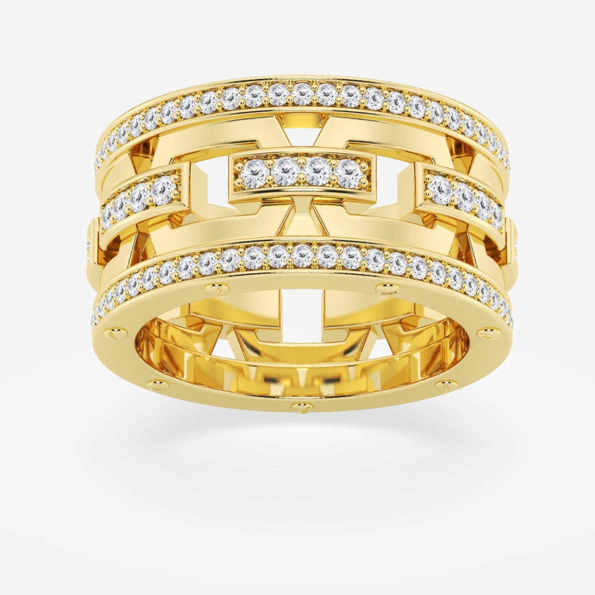 Round Modern Mariner Eternity Band - 12.1mm Width – view 6