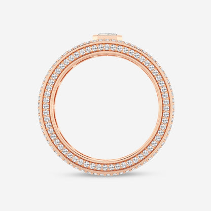 Asscher  Contemporary Eternity Band - 7.4mm Width