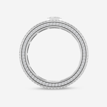 Asscher  Contemporary Eternity Band - 7.4mm Width