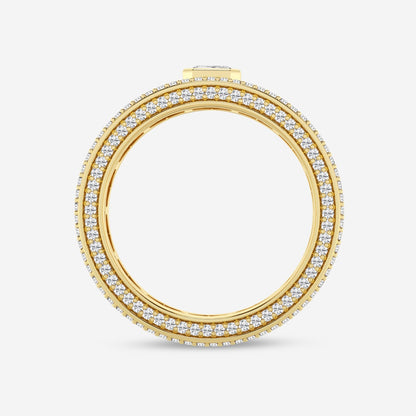 Asscher  Contemporary Eternity Band - 7.4mm Width