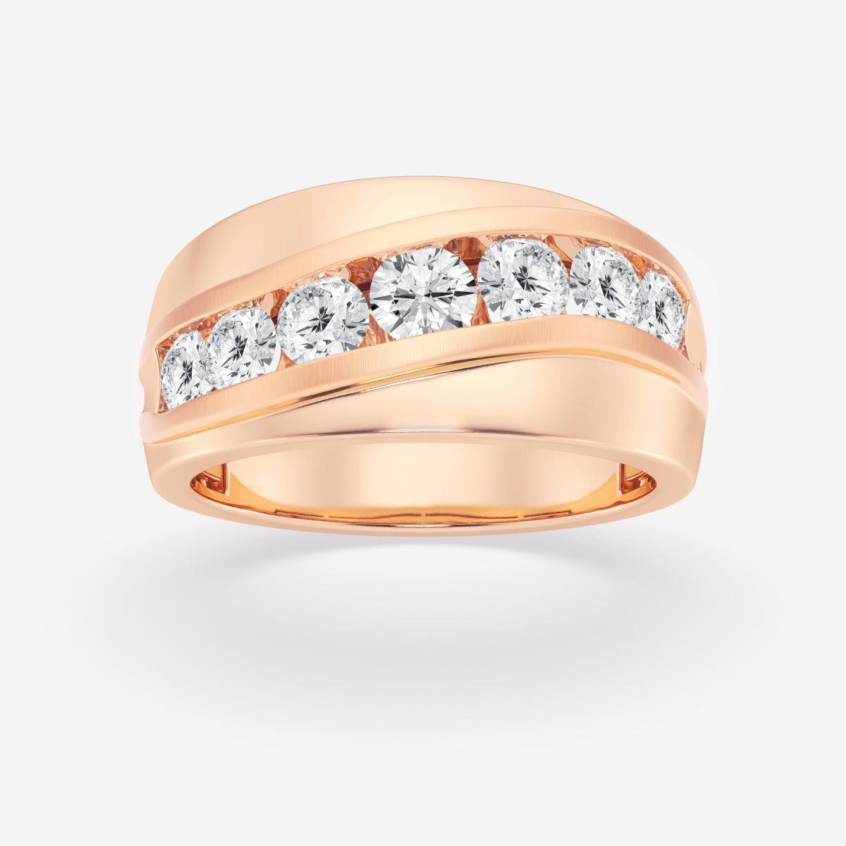 Round Seven-Stone Wedding Band – view 5